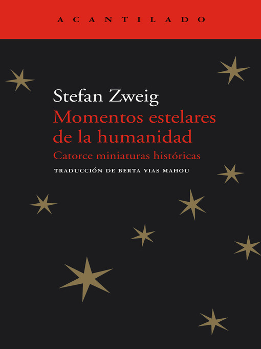 Title details for Momentos estelares de la humanidad by Stefan Zweig - Wait list